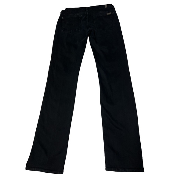 7 For All Mankind Straight Leg Jean. Women's Size 28. Black - Picture 3 of 9